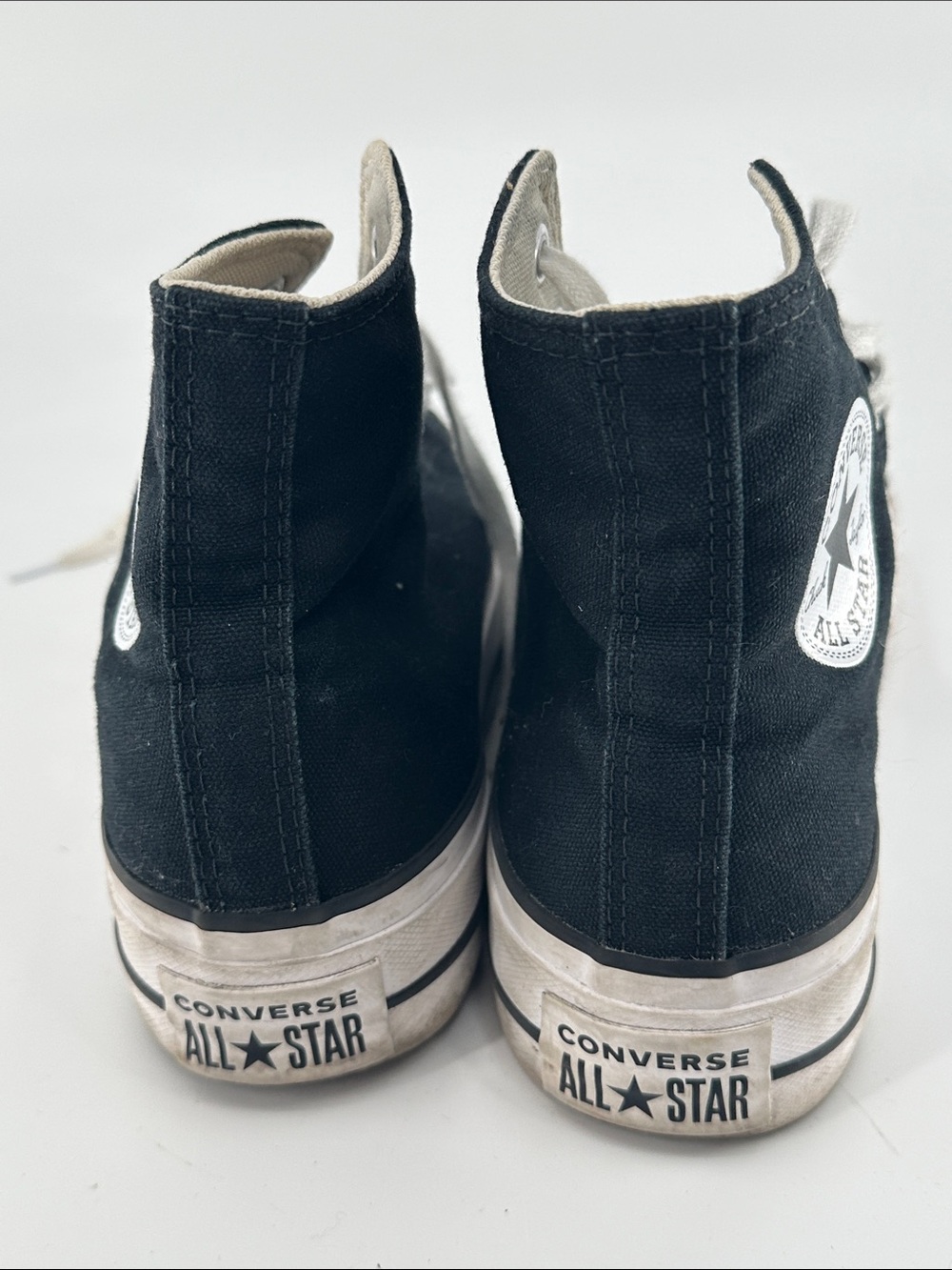 Converse Black and White High-Top Sneakers - Picture 4 of 6